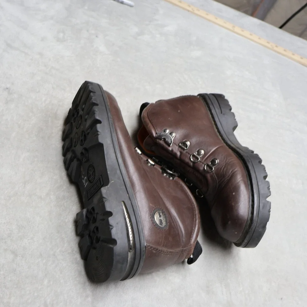 Timberland Mens 7M Chukka Boots Brown Leather Euro Hiker Outdoor 20029 VTG READ
